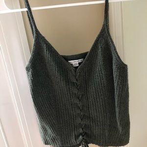 American Eagle Olive Knit Tank